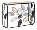 Console Autumn 108x36,8x80 cm in Ferro e MDF e Vetro Multicolor      