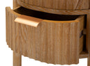 Comodino Goteborg 38x34,5x52 cm in Abete e MDF e Ferro      