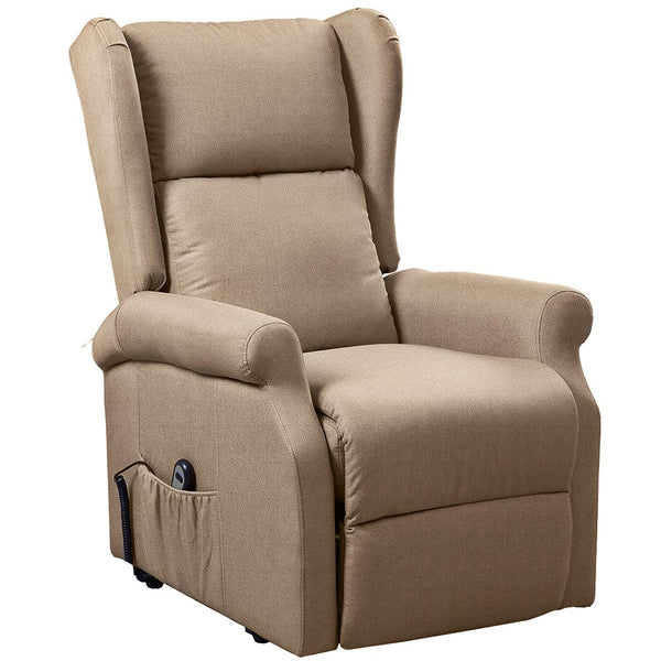 Poltrona Alzapersona Elettrica 1 Mortore Reclinabile Ecopelle Tortora Anziani prezzo