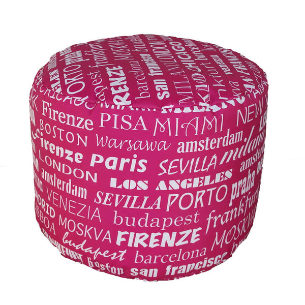 Pouf Puff Puf Tondo 50x40cm Big City Fucsia Avalli prezzo