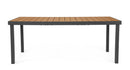 Tavolo da Esterno 190x90x75h cm in Alluminio e Polywood Niagara Naturale e Antracite  