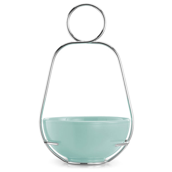 Coppetta per Aperitivo in Gres e Acciaio Kaleidos Turchese prezzo