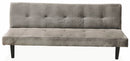Divano Letto 2 Posti 166x77x65,5 cm in Velluto Soriani Tortora