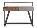 Scrivania 2 Cassetti 120x60x92 cm in Acciaio e Legno