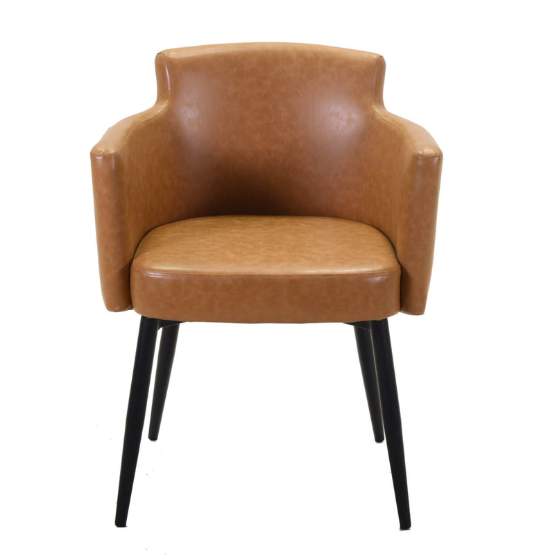 Poltrona in Similpelle 56x58H76 cm Gialla