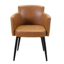 Poltrona in Similpelle 56x58H76 cm Gialla