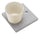 Base con Vaschetta per Fontane con Ghiera Piccola 40x40x5 cm in Cemento Belfer 42/BSE/4 Avorio