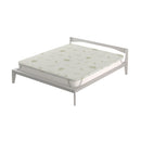 Topper Matrimoniale 160x190 cm Memory Sfoderabile Fodera Aloe con Elastici in Poliestere Bianco