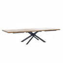 Tavolo Allungabile 200/300x100x76 cm in Rovere Impiallacciato Spike Naturale