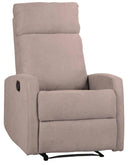 Poltrona Relax Manuale Reclinabile in Tessuto Tortora