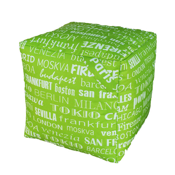 prezzo Pouf Puff Puf Cubo 40x40x40cm Big City Verde Avalli