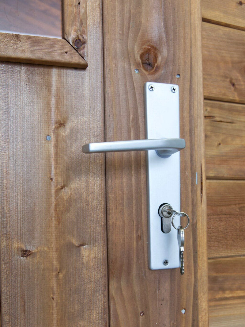 Casetta da Giardino con Porta  e Finestra 260x200 cm in Legno Agata