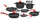 Batteria di Pentole 18 Pezzi in Alluminio Pressofuso Antiaderente Olympia Love