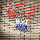 Canestro da Basket con Rete Ø46 cm in Metallo 