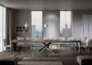 Tavolo Allungabile 200-460x90x77 cm Volantis Premium Noce Telaio 4C 