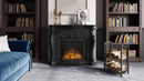 Camino Elettrico da Pavimento Effetto Fiamma 1500W Tagu Gala Nero