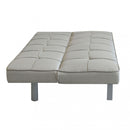 Divano Letto Aaron 178x80x71 cm in Tessuto Grigio chiaro