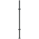 Palo per Tralicci Verdemax 4,5x4,5x183 cm con Staffe Angolari in Metallo Verniciato Antracite 