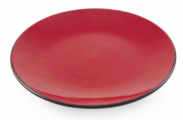 Set 6 Piatti Frutta Ø18,5x2 cm in Gres Villa d'Este Home Tivoli Baita Glazed Rossi prezzo