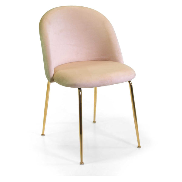 Sedia Sammi 50x57xh47/77,5 cm in Tessuto Velluto Crema/Oro online