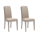 Set 2 Sedie 59x46xH99 cm in Similpelle Anita Beige
