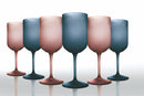 Set 6 Calici Frosted in Vetro 450 ml Villa d'Este Home Tivoli Glamour