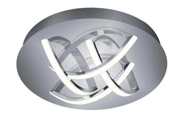 sconto Plafoniera da Interno a LED in Metallo Cromo