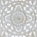 Pannello da Parete Intagliato 44x3xH44 cm in Abete Bianco