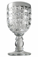 Set 6 Calici in Vetro 280 ml Villa d'Este Home Tivoli Geometrie