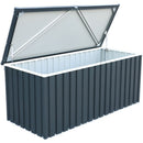 Baule Porta Attrezzi da Esterno 770 Litri in Acciaio Zincato Antracite