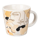 Set 6 Tazzine da Caffè Ø5,8x5,8 cm in Bone China VdE Tivoli 1996 Face to grey