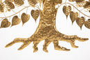Pannello Super Leaf 109,5x2x110 cm in Ferro Oro