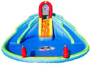 Castello Giostra Gonfiabile Acquatico con 2 Scivoli e Piscina Pompa Inclusa Happy Hop Ocean Park