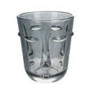 Set 6 Bicchieri Acqua Vis à Vis Stones in Vetro VdE Tivoli 1996 Grigio Trasparente Nero