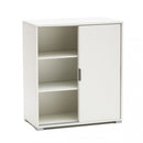 Mobiletto 2 Ante Scorrevoli 75x38x85 h cm in Truciolare bilaminato Bianca