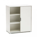 Mobiletto 2 Ante Scorrevoli 75x38x85 h cm in Truciolare bilaminato Bianca