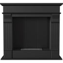 Camino a Bioetanolo da Pavimento 95x28x87 cm Flig Trenton Light Nero