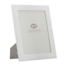 Cornice Cobble Glam 26x1,5x31,5 cm in Poliresina e Vetro Bianco