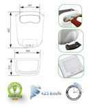 Asciugamani Elettrico con Fotocellula 1100W Vama Vision Air SF Pro Grigio