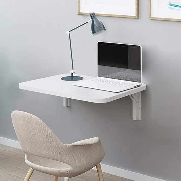 acquista Tavolo Pieghevole a Muro Salvaspazio 80x40  cm in MDF Bianco