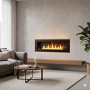 Camino a Bioetanolo da Parete 120x15x41 cm Siena 120 Nero