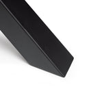 Set Gambe Cross per Tavolo H695 Verniciato Nero Acciaio Emuca