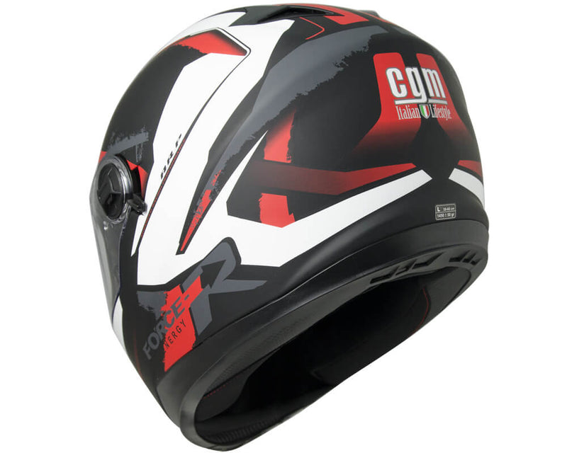 Casco Integrale per Scooter Visiera Lunga CGM Atlanta 308X Rosso Opaco