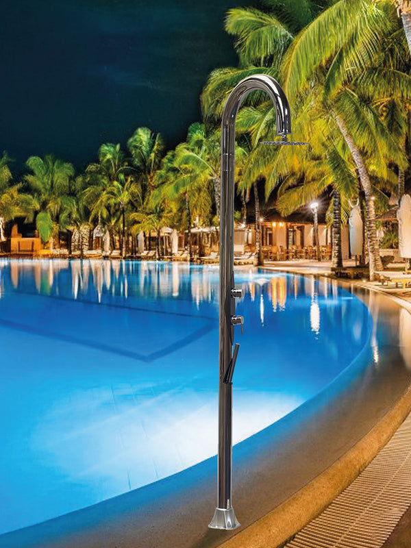sconto Doccia da Giardino con Soffione e Doccetta Arkema Diamond Inox I345