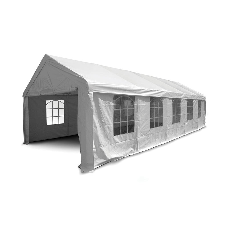 Tendostruttura Impermeabile 4x10m con 10 Finestre Telo in Polietilene Taddei Maxi