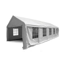 Tendostruttura Impermeabile 4x10m con 10 Finestre Telo in Polietilene Taddei Maxi