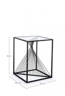 Tavolino Espiral 40x40 in Metallo