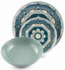 Servizio Piatti 18 Pezzi in Porcellana e Gres Villa d'Este Home Tivoli Cala Saona Multicolor