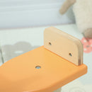 Cavallo a Dondolo Asino per Bambini Legno 59x27x43 cm Verde Scuro e Arancione      