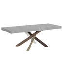 Tavolo Allungabile 200-304x90x77 cm Volantis Premium Cemento Telaio 4C 